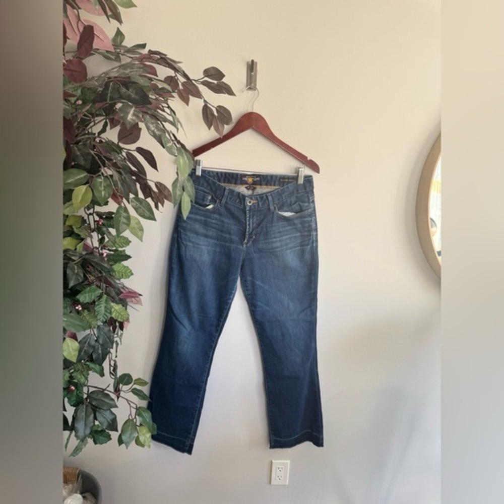 Lucky Brand Dark Blue Flare Jeans - Picture 3 of 9